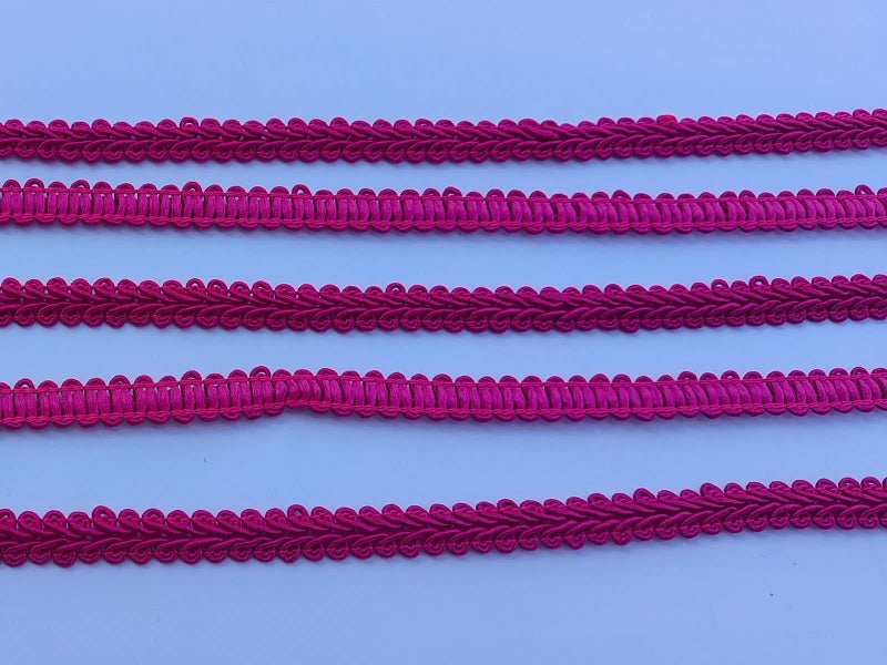 MONIDOOR 3/8 Inch Gimp Braid Trim 50 Yards for Upholstery Costume DIY Crafts (1303 Rose Red) - Image 3